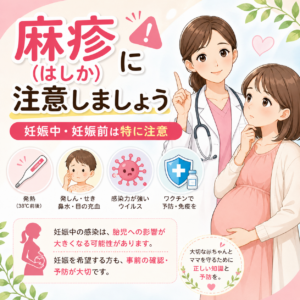 麻疹（はしか）に注意しましょう｜神楽坂の産婦人科・婦人科のアイキャッチ画像