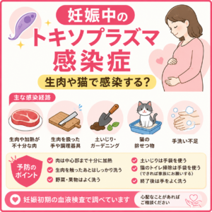 妊娠中のトキソプラズマ感染症｜生肉や猫で感染する？｜神楽坂の産婦人科・婦人科のアイキャッチ画像